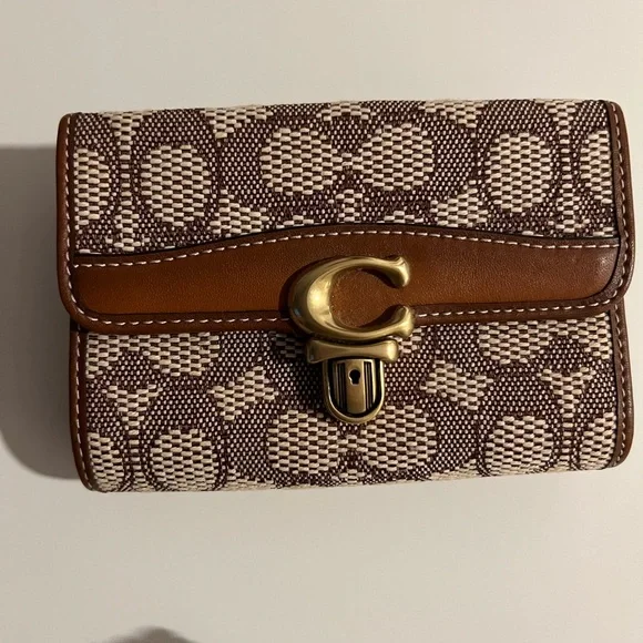 Coach Brown and White Wallets with Signature Monogram - Picture 2 of 6